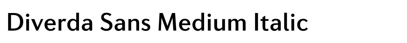 Diverda Sans Medium Italic